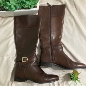 Cole Haan riding knee high leather boots